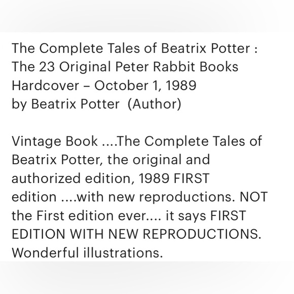📔”The Complete Tales of Beatrix Potter” Hard Cover Edition🐰🥕🐿️🐱🐭🌳 - Picture 16 of 16